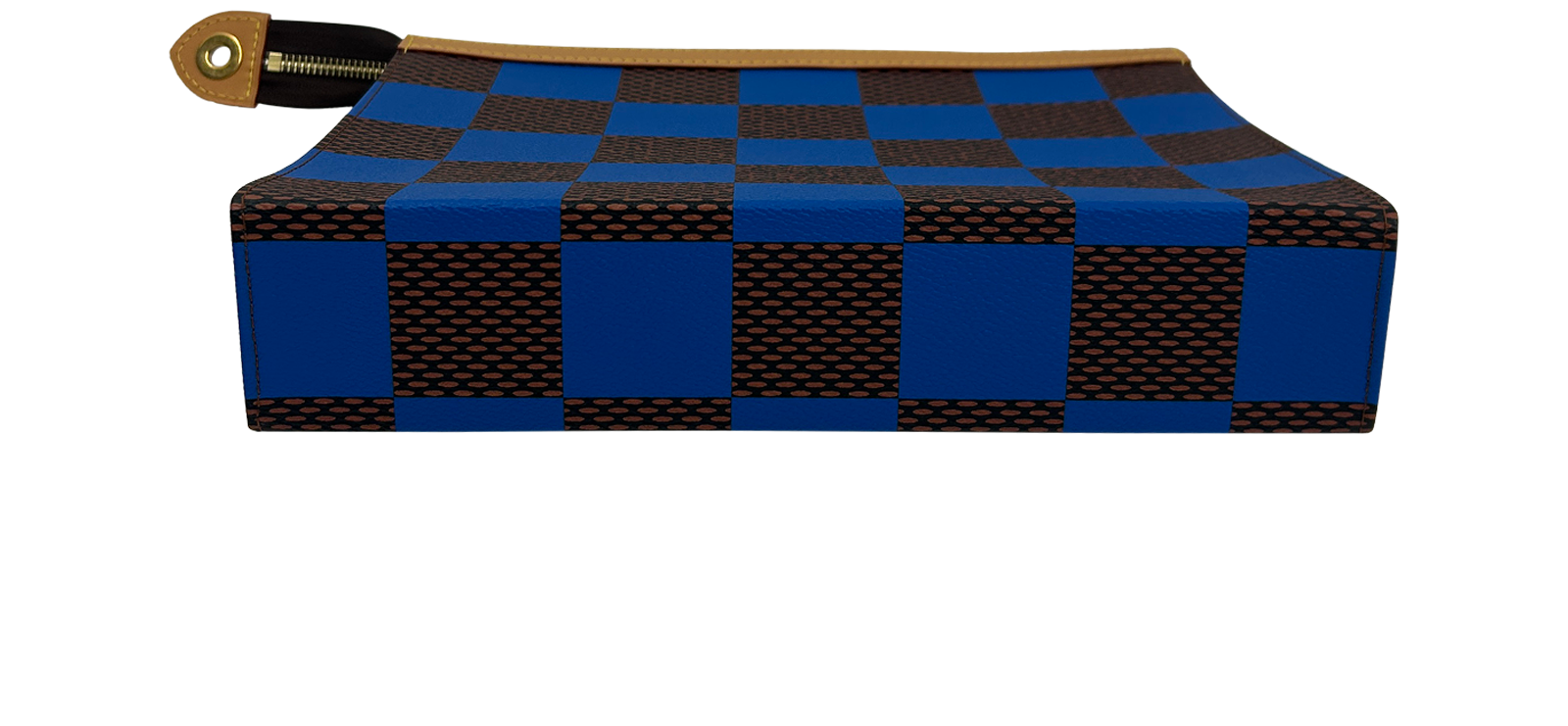 Pochette Voyage, 720&euro;, Bolso, Azul/Marrón, Canvas - General, Vista superior